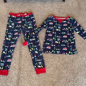 Wondershop Festive Pajama Set - Navy and Red